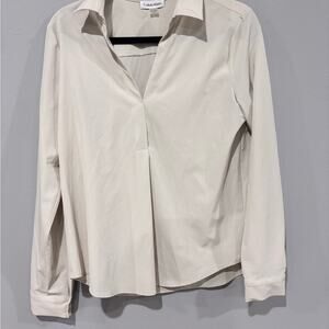 Calvin Klein Women's Elegant White Blouse